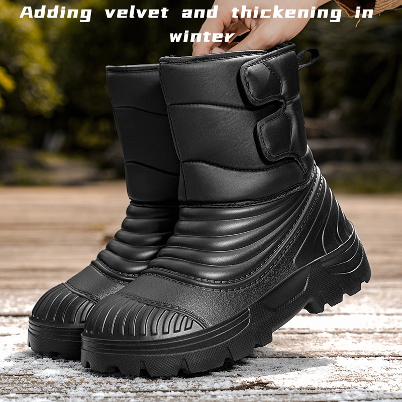Waterproof Winter Boot - New men's winter snow boots thickened