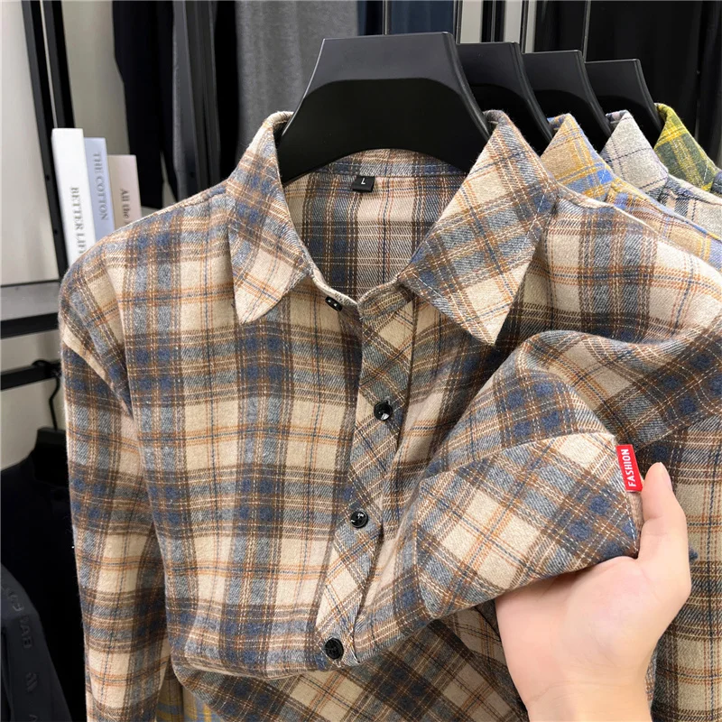 Mens Long Retro Plaid Flannel  - Flannel Shirt Lined recension och pris
