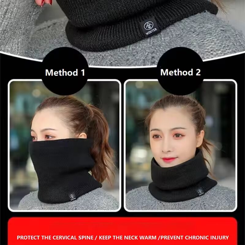 Winter Warm Knitted Neck Scarf - Wool Scarf Men recension och pris