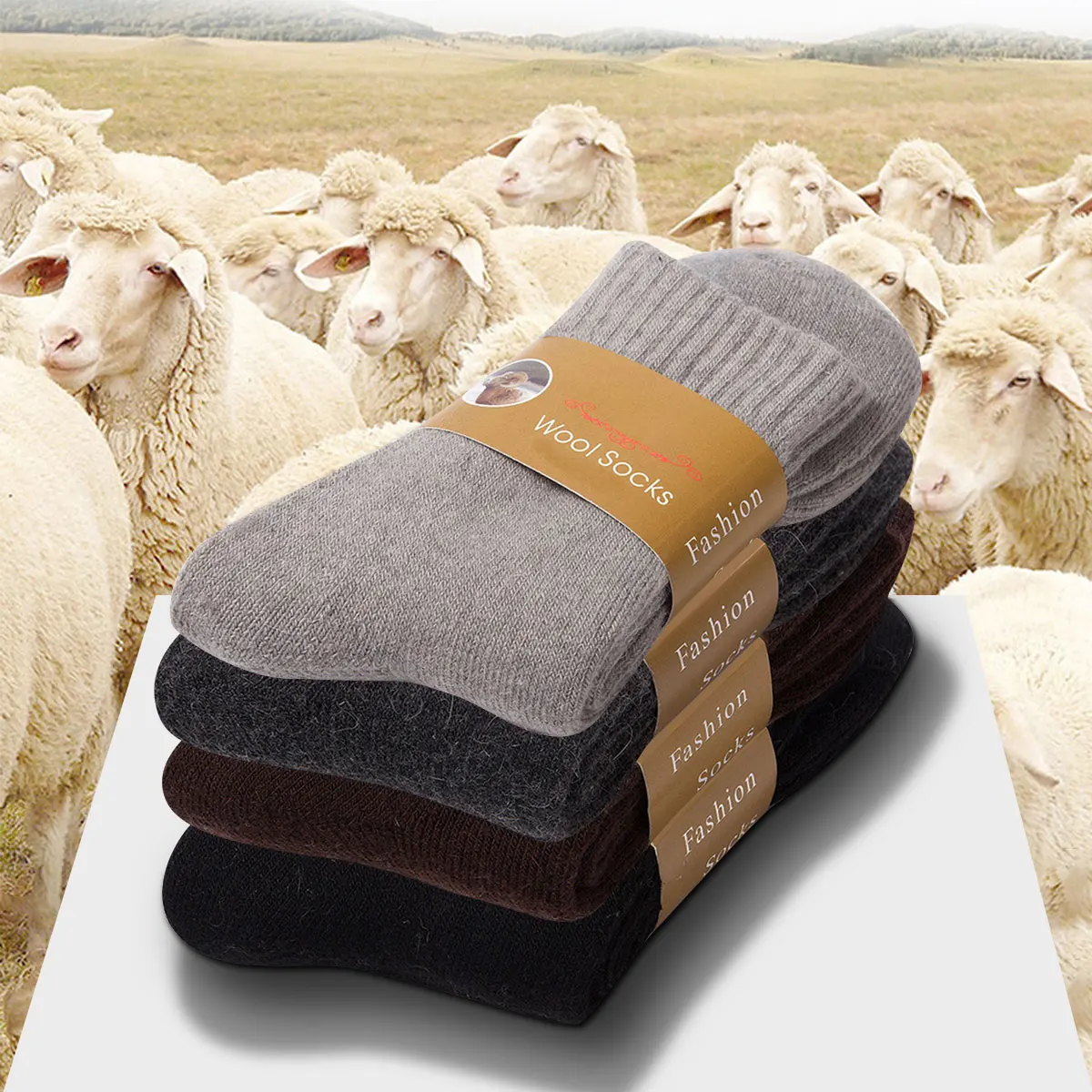 2 Pairs Winter Warm Socks Men' - Thermal Sock Wool recension och pris