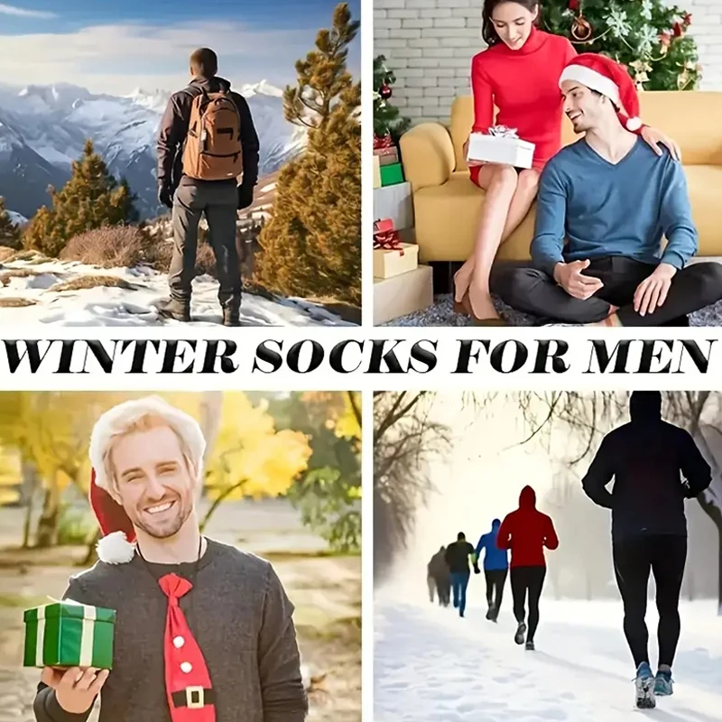 2 Pairs Winter Warm Socks Men' - Thermal Sock Wool recension och pris