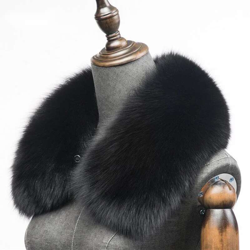 Winter Natural Fox Fur Scarf S - Shawl Wrap Winter recension och pris