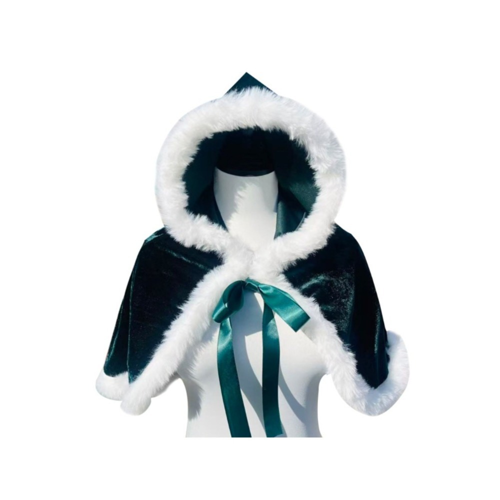 Women Christmas Velvet Hooded  - Shawl Wrap Winter recension och pris