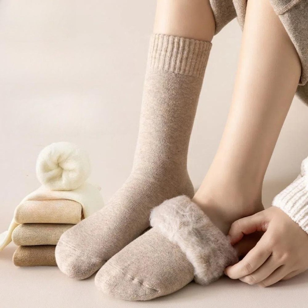 1 Pair Winter Warm Thermal Soc - Thermal Sock Wool recension och pris